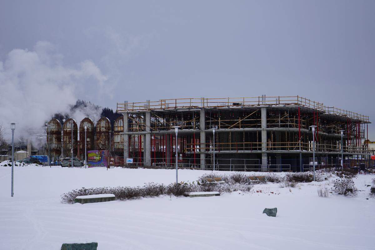 The luxury Waterfront Living condos are under development Thursday, Dec. 22, in Bellingham.