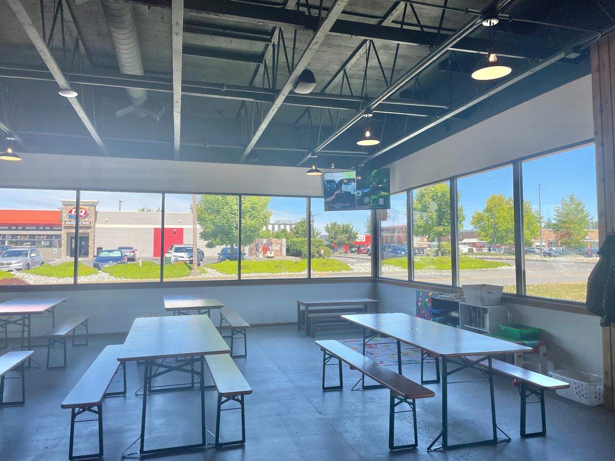 The kids corner in Larrabee Lager Company in Bellingham, Wash. on Aug. 2, 2023.