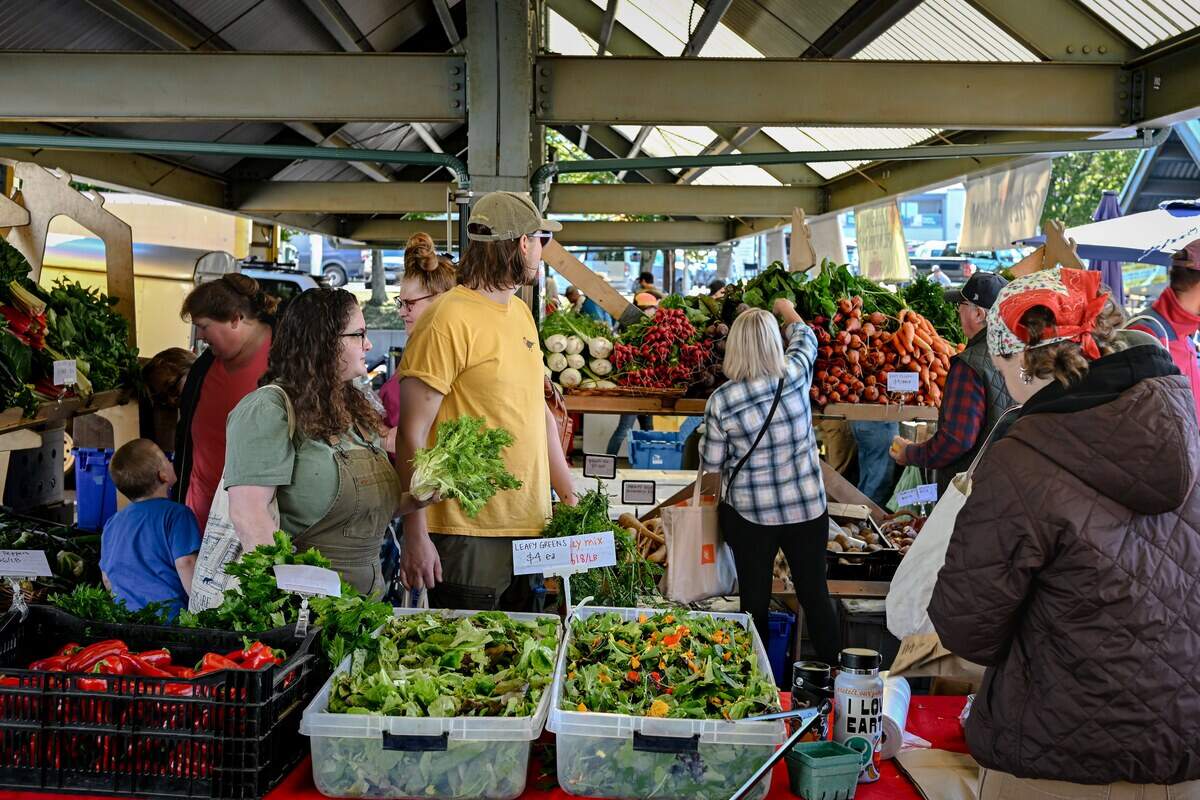 The Bellingham Farmers Market is every Saturday from April through December.