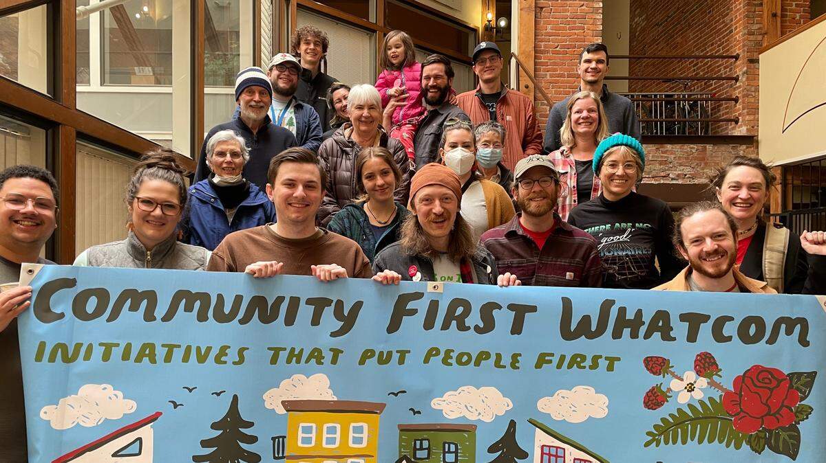 Members of Community First Whatcom pose for an undated group photo. The organization is supporting ballot measures that would raise the minimum wage and offer renter protections.