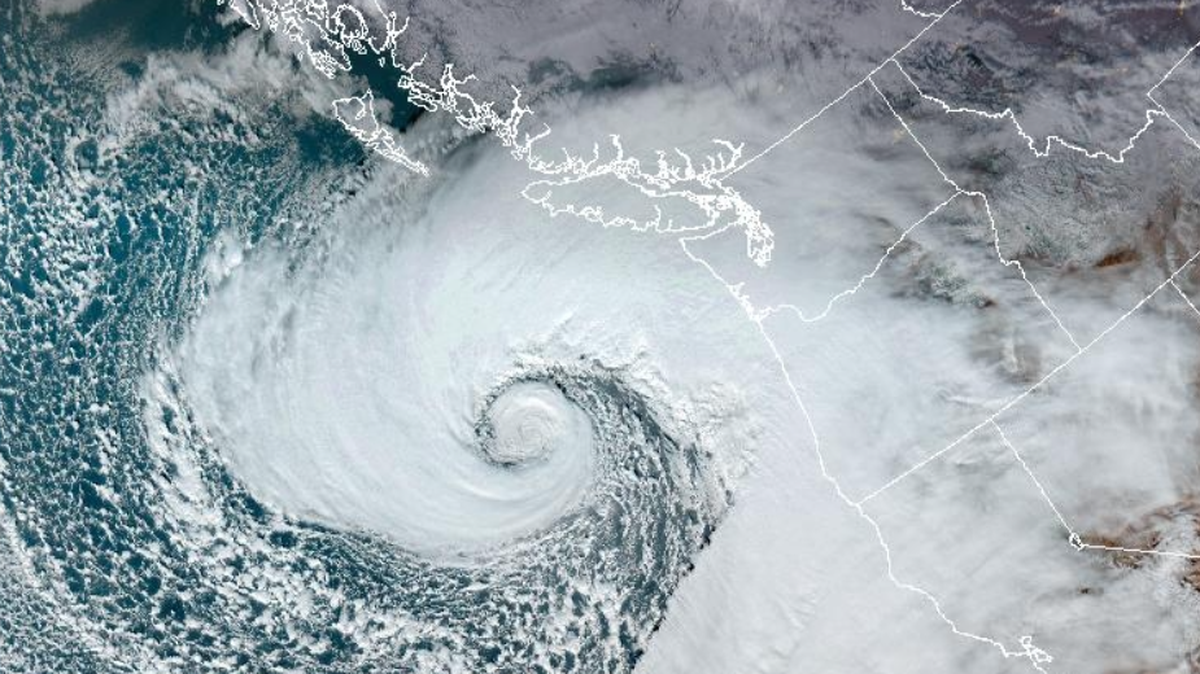 National Oceanic and Atmospheric Administration satellite images show a storm system approaching Washington on Tuesday, Nov. 19 2024.