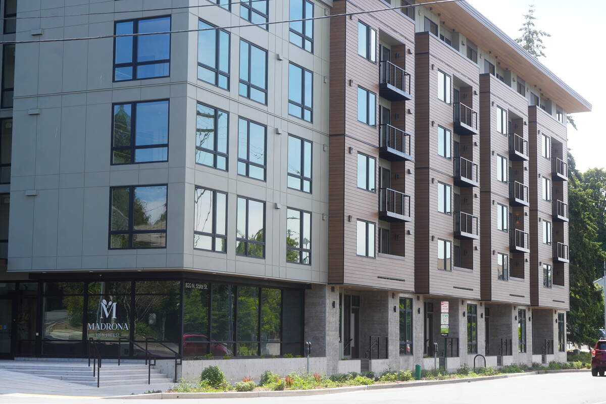 The Madrona condos on State Street in Bellingham are complete and available for purchase.