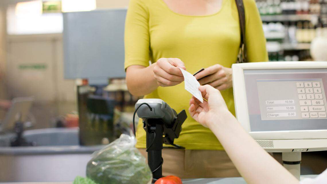 Receipts can contain harmful chemicals which can be absorbed through the skin.