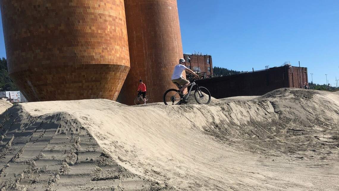 How long will bike track, container village stick around? Port ponders next steps