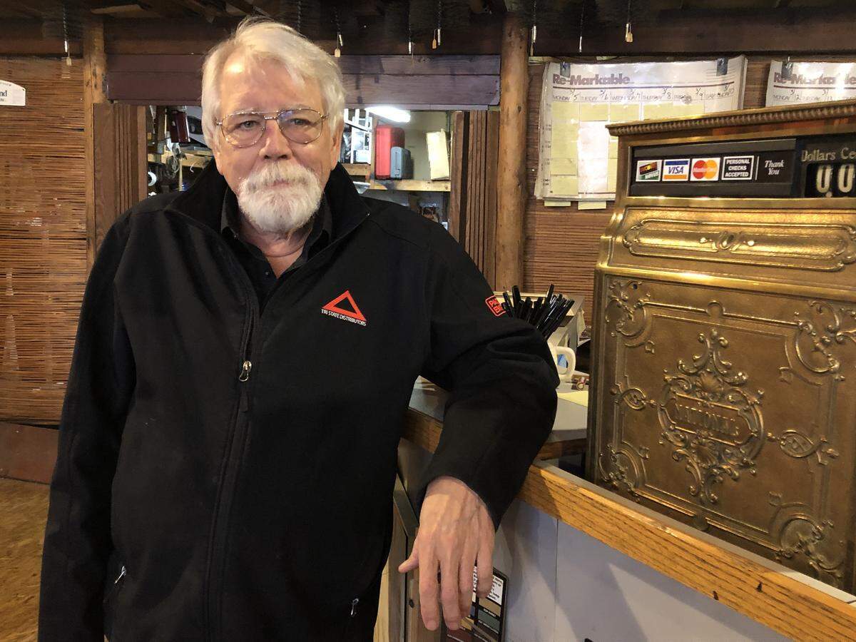 Tom Oyen closed The Chimney Sweep in Bellingham at the end of December. He’s spending the month of January at the Fairhaven storefront getting rid of the things he’s accumulated since opening in 1979.