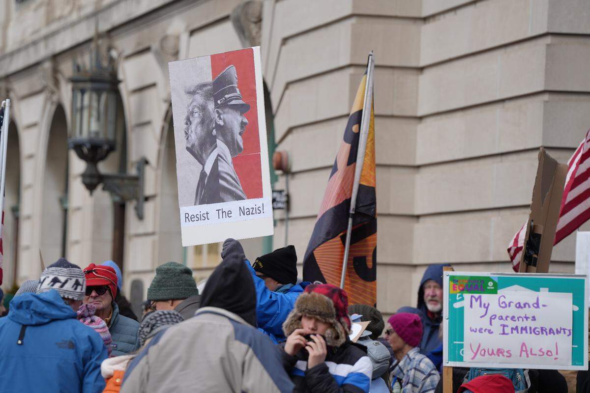 Protesters eventually moved to the Whatcom County Courthouse and disbanded, promising future rallies.