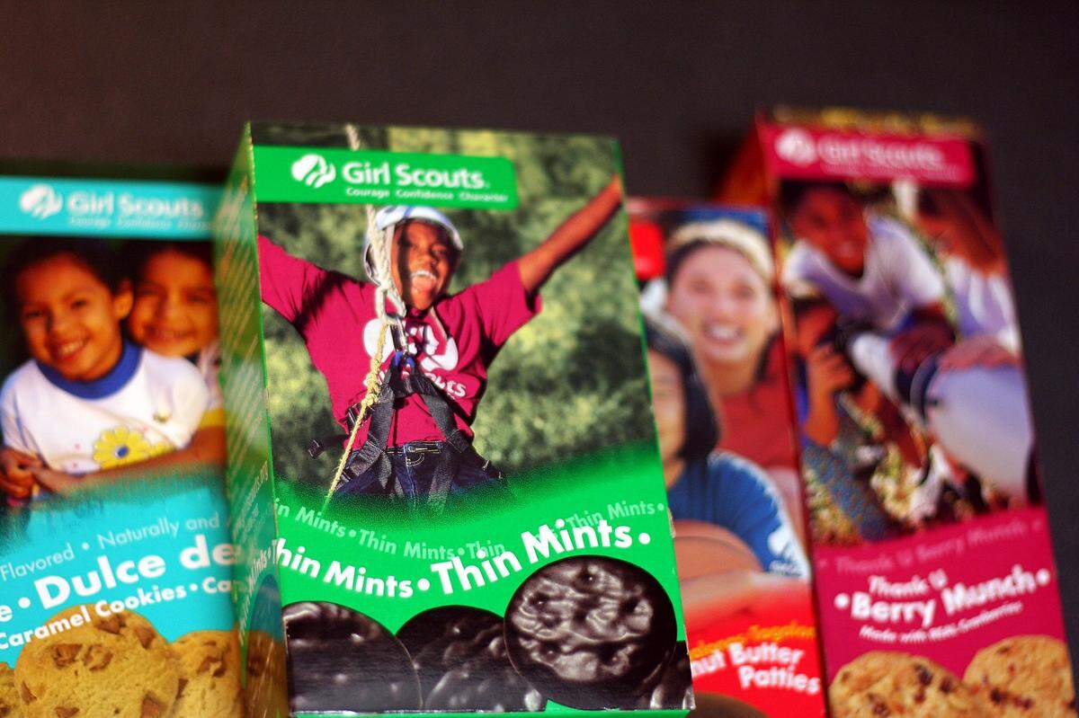 Cookies Girl Scouts are selling in 2022 include Samoas, Do-si-dos, Thin Mints, Tagalongs, S’mores, Adventurefuls, Caramel Chocolate Chip, Lemon-Ups, Trefoils, Toffee-Tastic, Toast-Yay and Lemonades.
