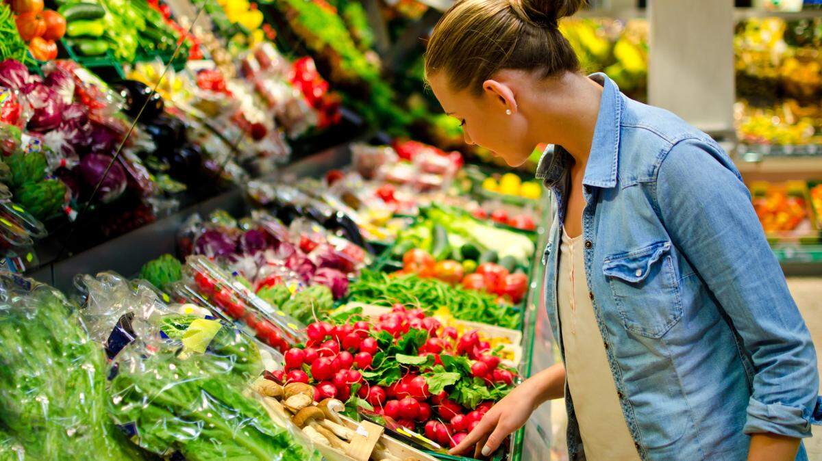 Grocery store stock photo.
