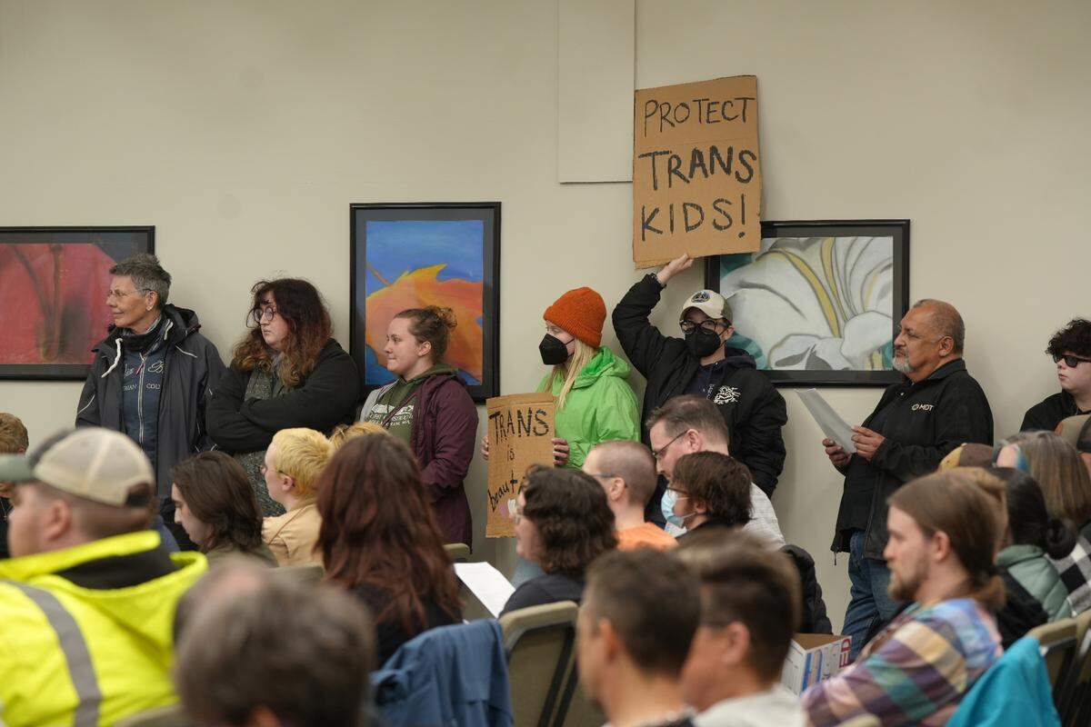 Community members filled the Lynden Public Schools District Board meeting on Thursday, with many sharing public comments opposing the board’s recently passed resolution regarding concerns over transgender students participating in girls’ sports.