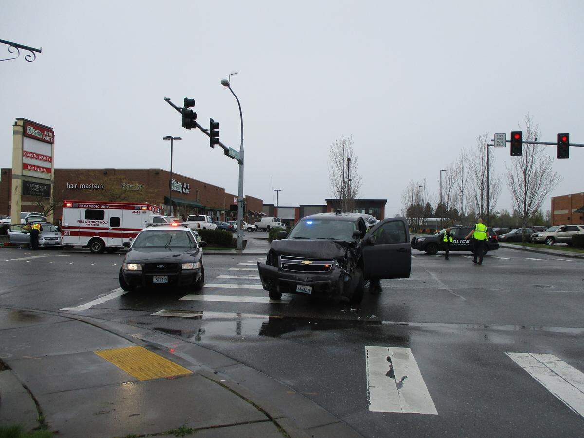 Ferndale Police Lt. William Hatchett was charged in Whatcom County Superior Court Nov. 26, 2019, with vehicular assault after he allegedly drove through a red light and collided with another driver, severely injuring them, in April 2019. Hatchett was responding to an aid call at his home.