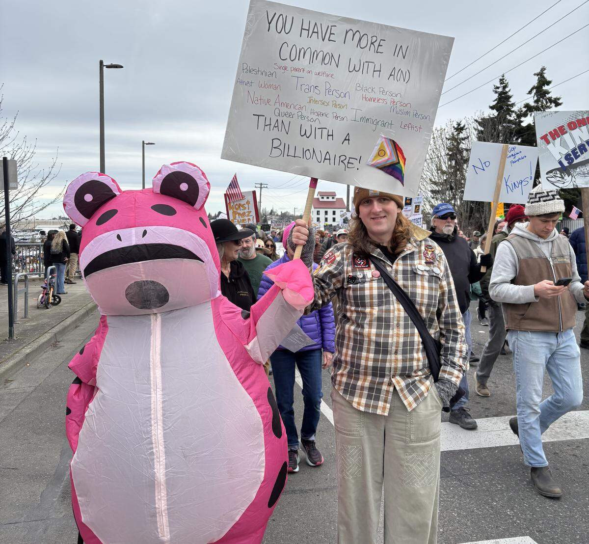 Bellingham’s No Kings rally March 28, 2026.