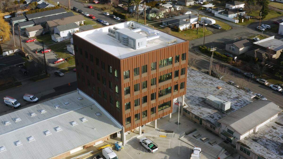 Bellingham’s new Operations Center, which opened in March 2023, will have office space for employees in the Public Works and Parks and Recreation departments at the corner of Pacific and Carolina streets.