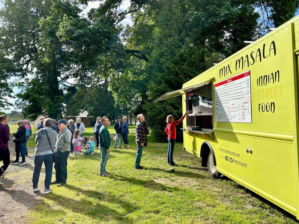 Mix Masala food truck at Ferndale’s Food Truck Friday event on Friday, June 14, 2024 at Pioneer Park, 2004 Cherry St. in Ferndale, Wash.