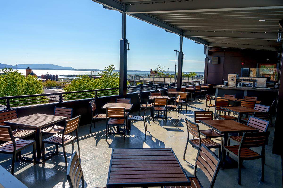 Chuckanut Bay Distillery’s rooftop bar opened May 24 in downtown Bellingham.