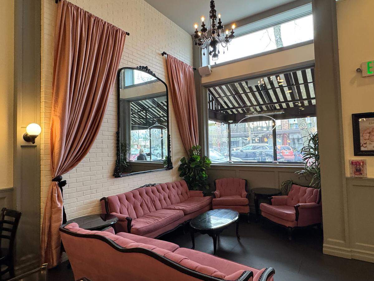 The interior of Pure Bliss Desserts at 1424 Cornwall Ave. 