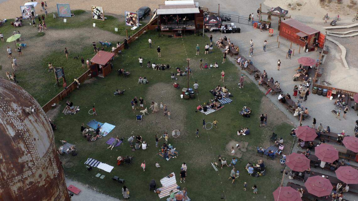 Kulshan Brewing Company’s Trackside Beer Garden at 298 Laurel St. in Bellingham.