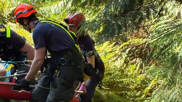 Crews save woman trapped for days after she drove her car off Chuckanut Drive