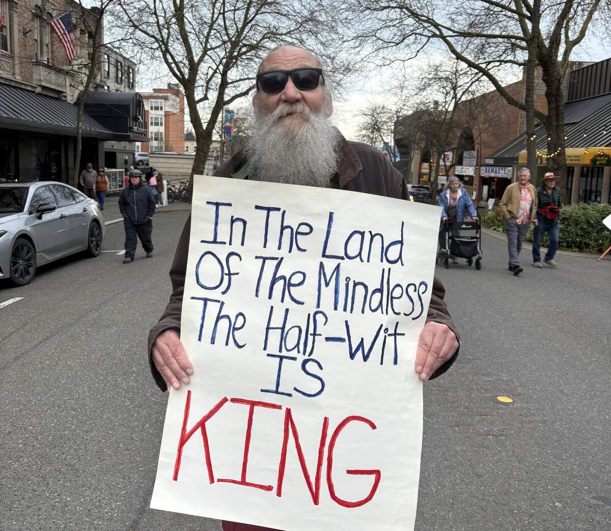 Bellingham’s No Kings rally March 28, 2026.