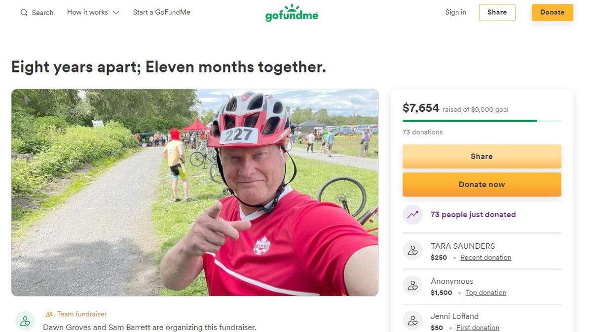 Teammate Dawn Groves started a GoFundMe page to help with expenses for the family of Rob Lawrance of Blaine, who died Sunday, May 29, as he rode in the cyclocross portion of the Ski to Sea race.