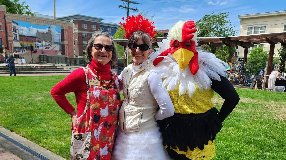 Participants at The Fairhaven Chicken Festival in 2023.