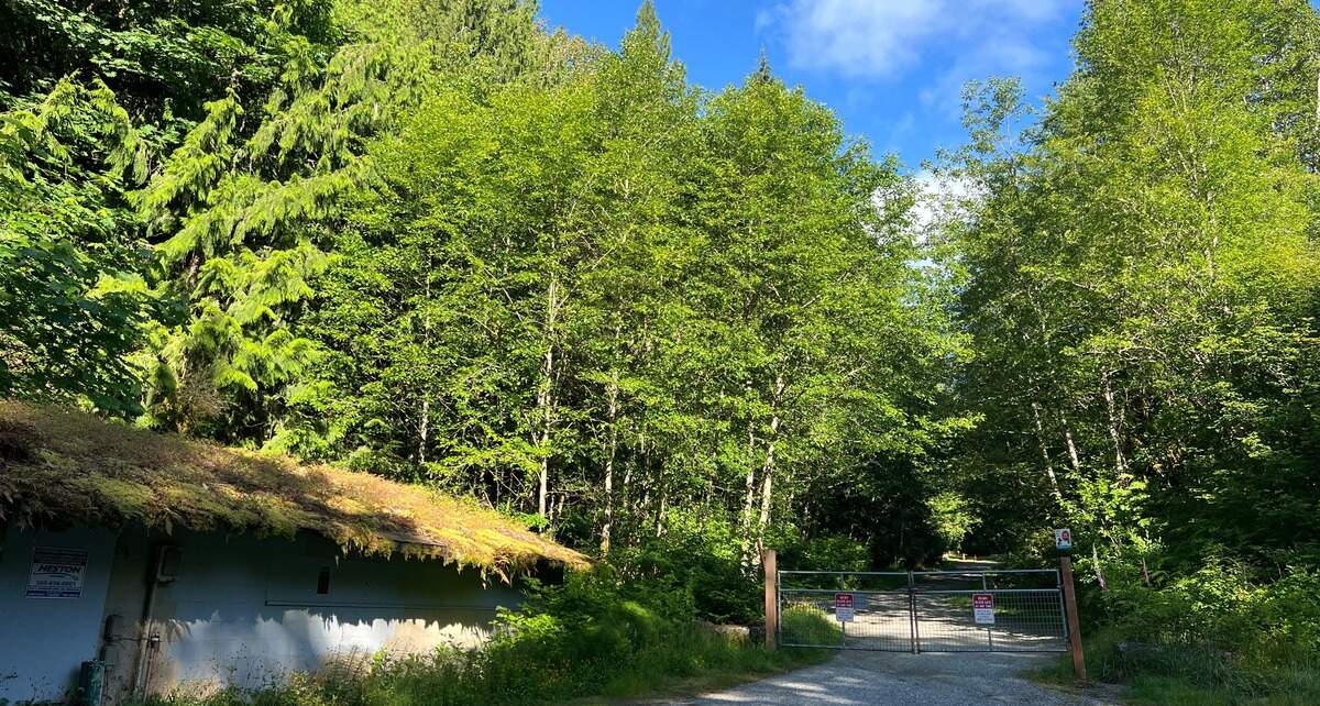 The entrance to a disc golf course called Mossy Roc along Lake Louise Road west of Western Lane in Sudden Valley. More than 25 years ago it was a campground.