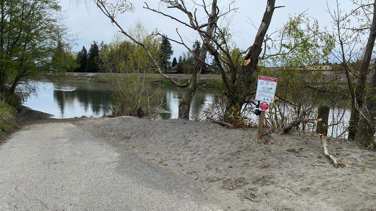 Parts of Hovander Homestead Park reopened Wednesday, April 20, in Ferndale. The boat launch parking lot and the Nooksack River Trail are open, but restrooms remain closed, but portable toilets and hand-washing stations are in place.