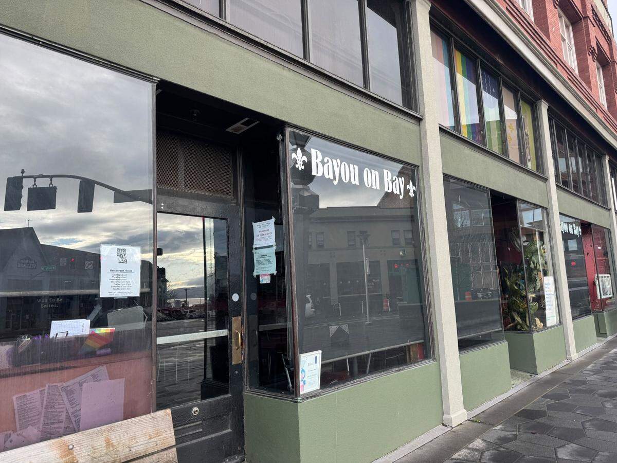 Bayou on Bay restaurant on Feb. 25, 2025, before its permanent closure on March 4, 2025 at 1300 Bay St. in Bellingham, Wash.