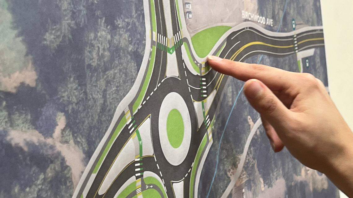 What a roundabout at one of Bellingham’s busiest intersections might look like