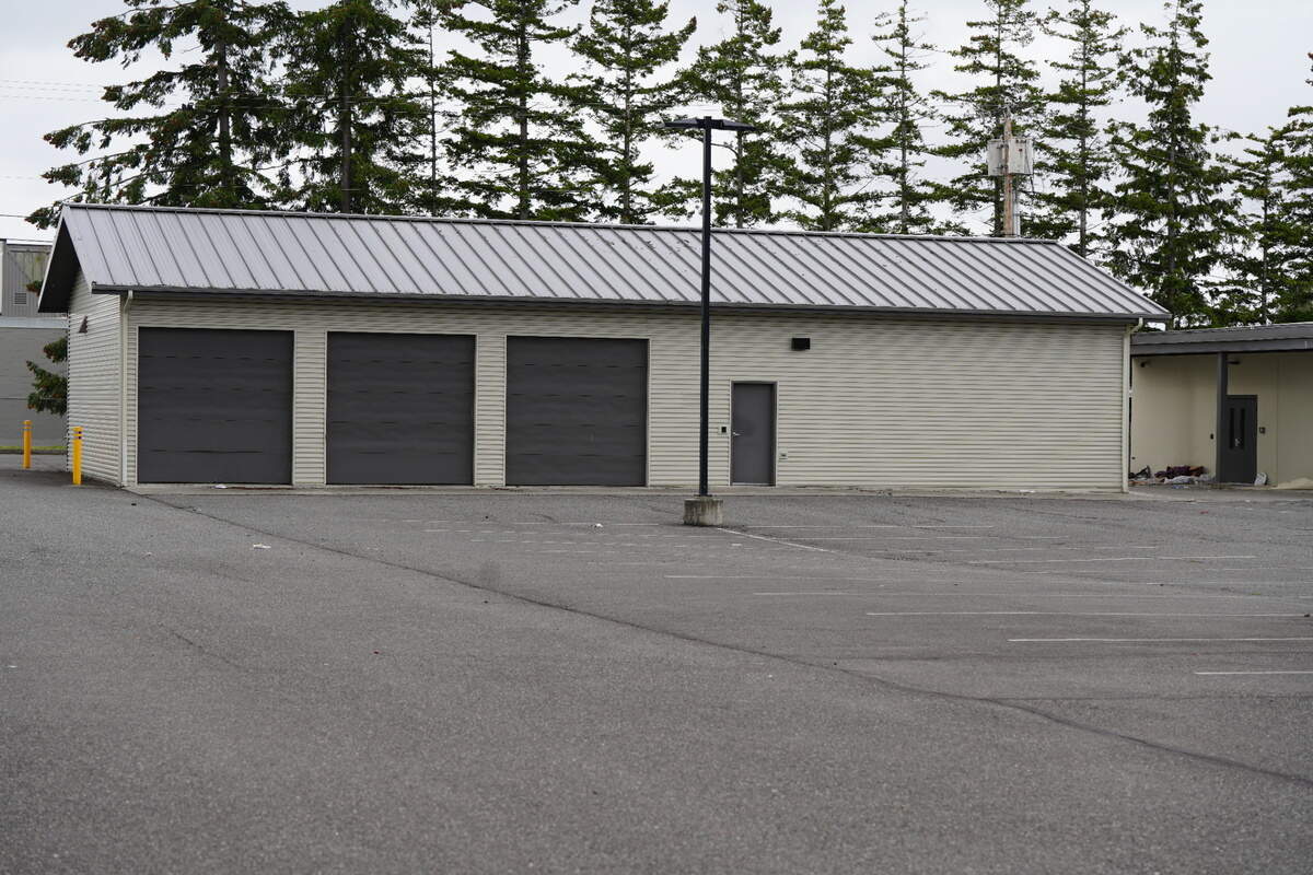 A parking lot and maintenance shed are owned by the Whatcom Council On Aging at 140 East Bellis Fair Parkway in Bellingham, Wash. HomesNOW! Not Later announced on September 16, 2024, that the area will serve as the temporary staging area to build new tiny homes for formerly unhoused individuals.
