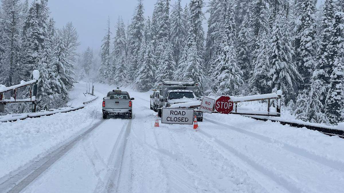 About 40 miles of state Highway 20, also called the North Cascades Highway, was closed in November 2023 due to snow and avalanche conditions.