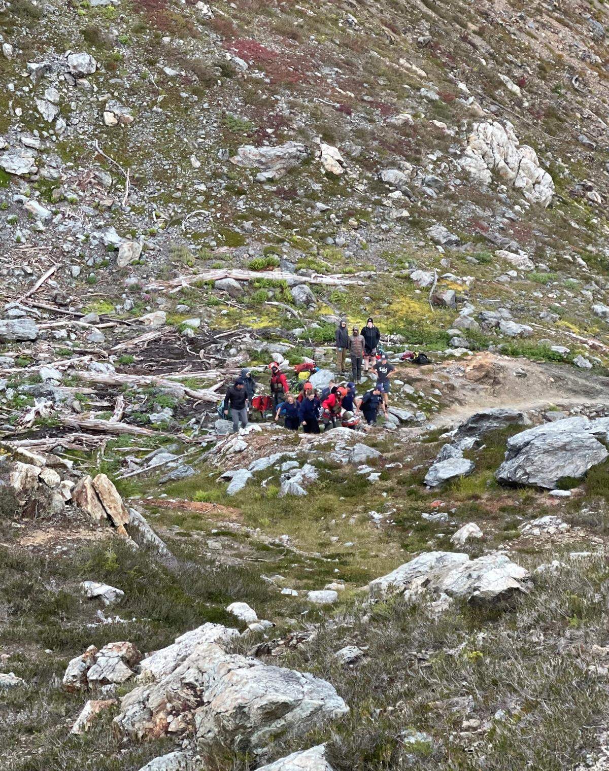 A search and rescue team from Naval Air Station Whidbey Island airlifted a 73-year-old female hiker Monday who suffered a broken ankle in Whatcom County.