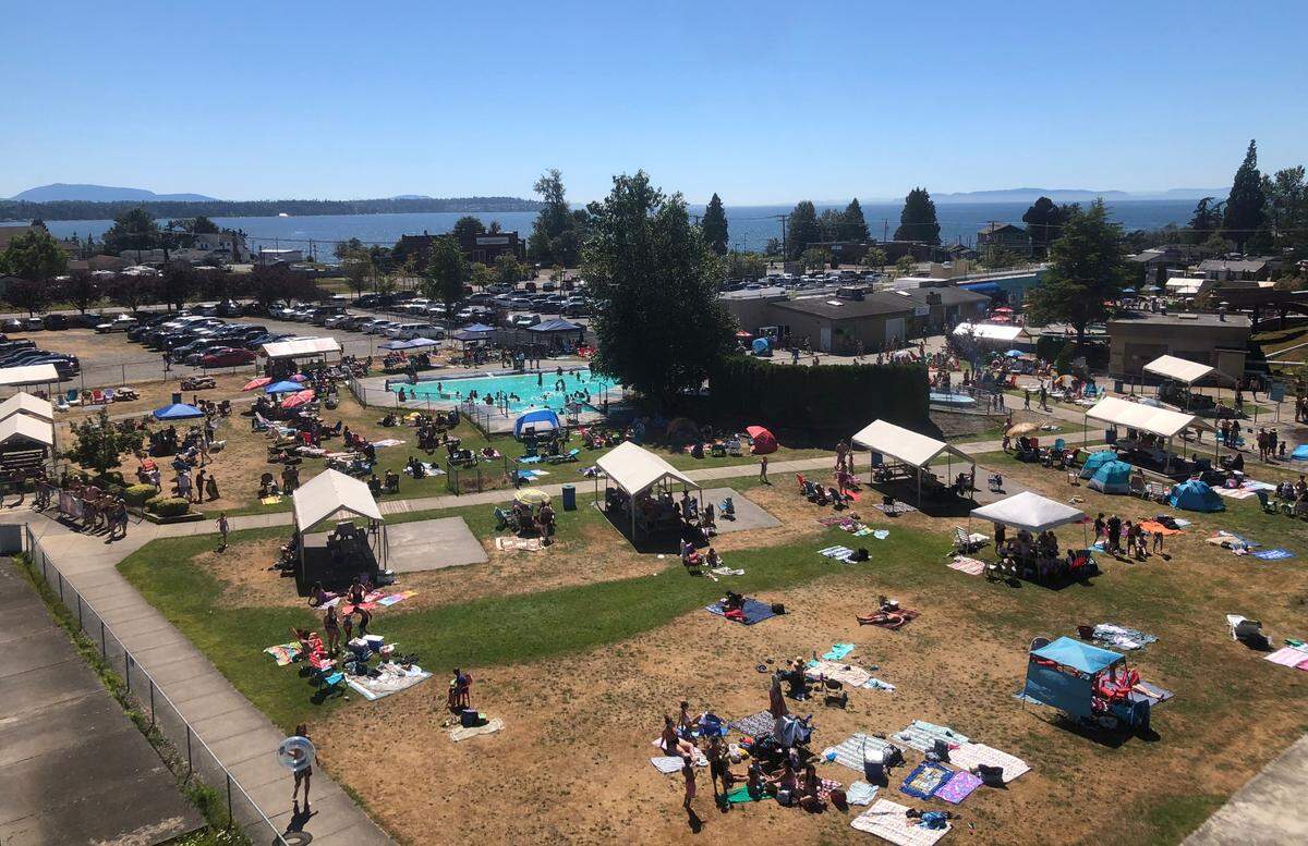 Birch Bay Waterslides, seen from the top of the Black Hole entrance, Saturday, Aug. 6, in Blaine.