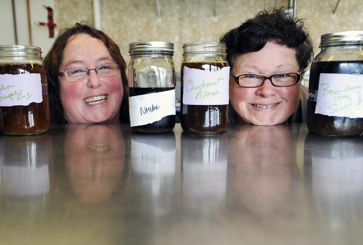 Christy Fox, left, and Shannon Fox are co-owners of Evolve Chocolate.