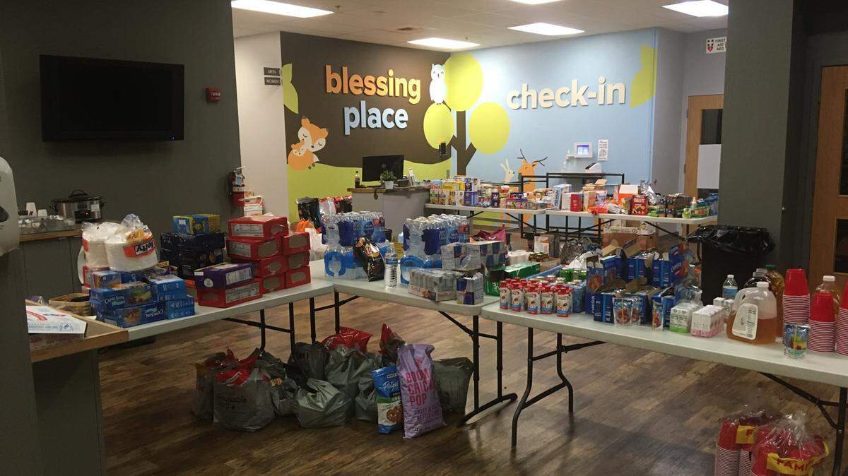 Donations for flood victims poured into the North County Christ the King Church in Lynden on Monday, Nov. 15, after record rain in Whatcom County.