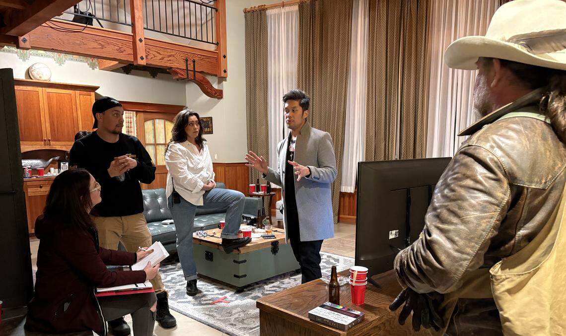 “Love and Other Crimes” films at the Lake Whatcom Manor on April 22. The film produced by IAJ media is filming in Whatcom County over 21 days.