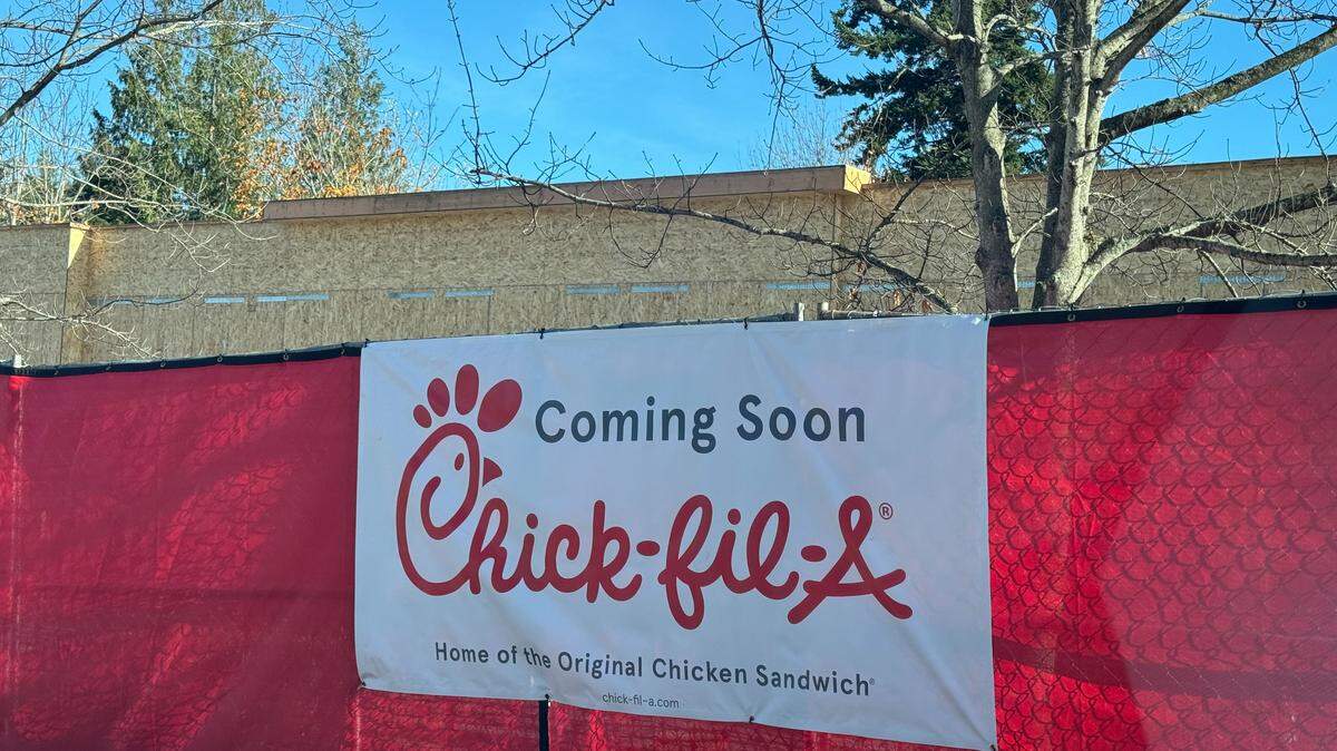 The new Chick-fil-A restaurant under construction at 4030 Cordata Parkway in Bellingham, Wash. on Nov. 4, 2025.