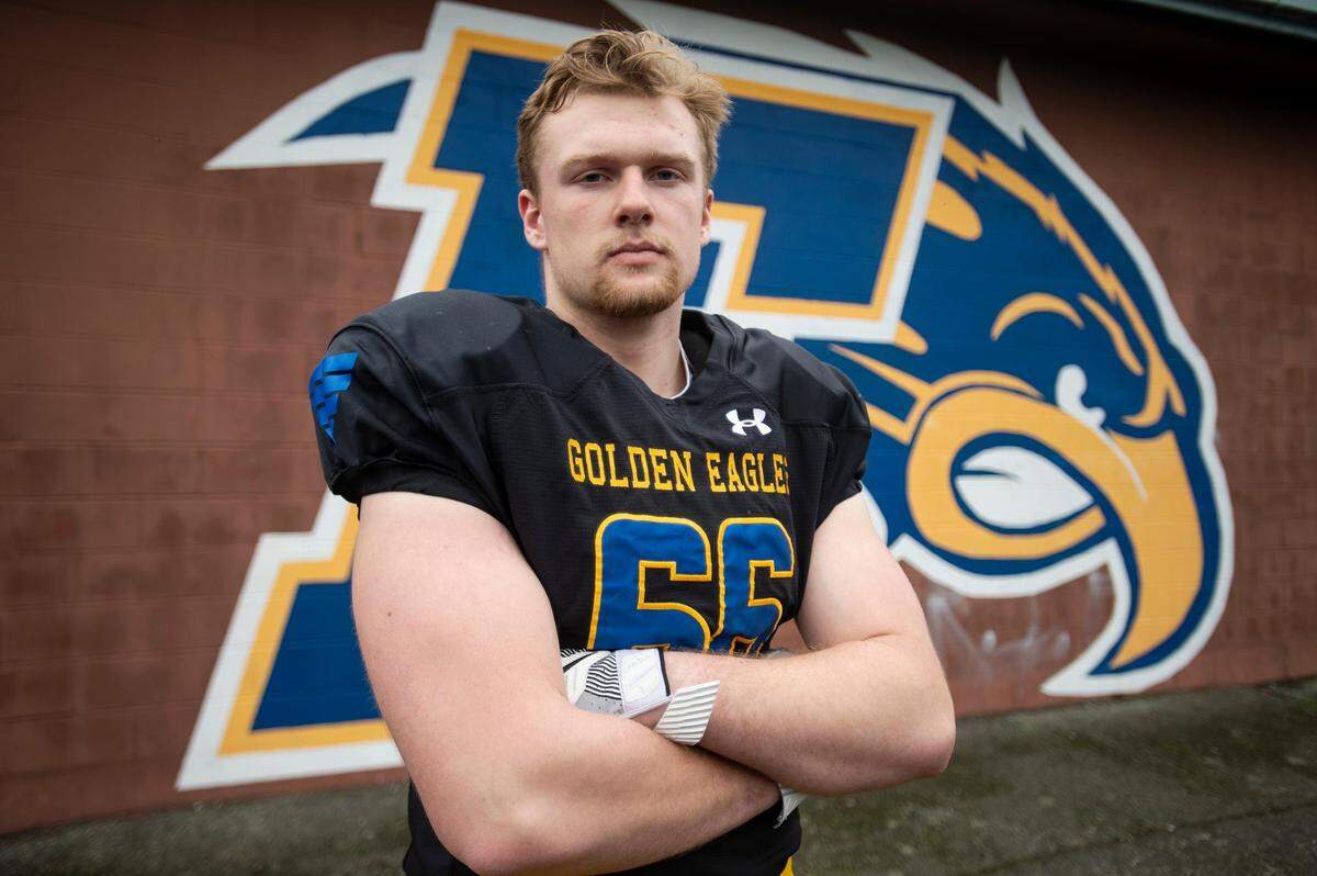 Ferndale lineman Geirean Hatchett, who has committed to play for the University of Washington next year, is one of the top Whatcom County high school football players in 2019.