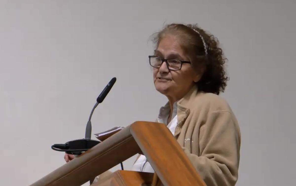 Maria Alexander spoke at a Bellingham City Council meeting on December 15, 2025, about the living conditions in her rental apartment. She said she has been living with mold for years.