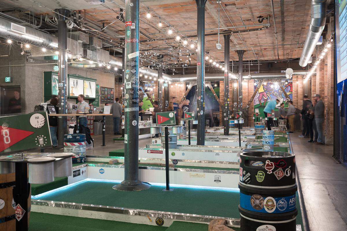 Flatstick Pub, which features local craft beers and miniature golf and is dog friendly, plans to open locations in Bellingham and Tacoma in 2020. The Washington-based chain has two Seattle locations and one in Kirkland.