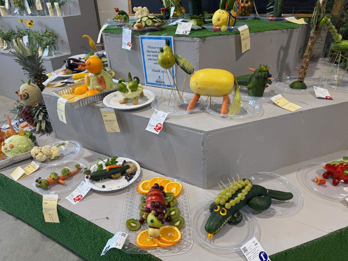 Food art displays this year at the Northwest Washington Fair.