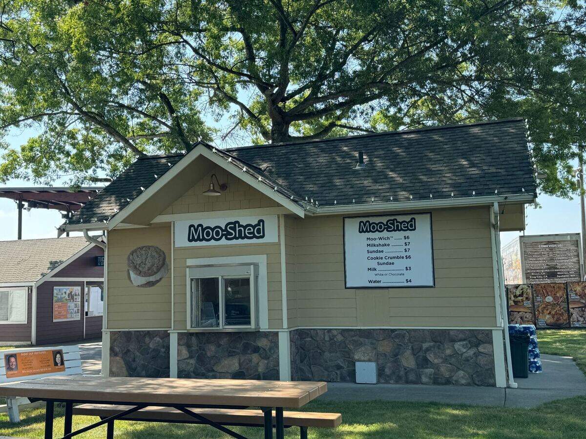 The Moo Shed ice cream stand at The Northwest Washington Fairgrounds at 1775 Front St. in Lynden, Wash. on August 7, 2024.
