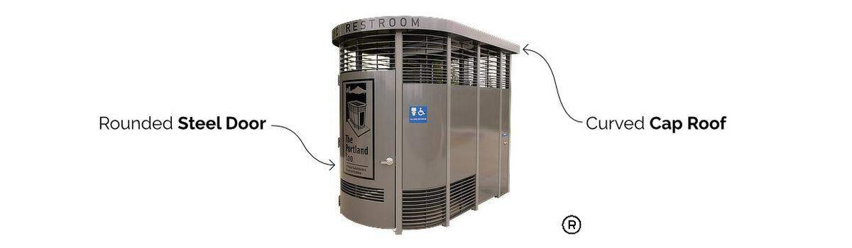 The Portland Loo was developed by the city of Portland, Ore., as a way to install public restrooms that were easy to maintain and keep crime-free.