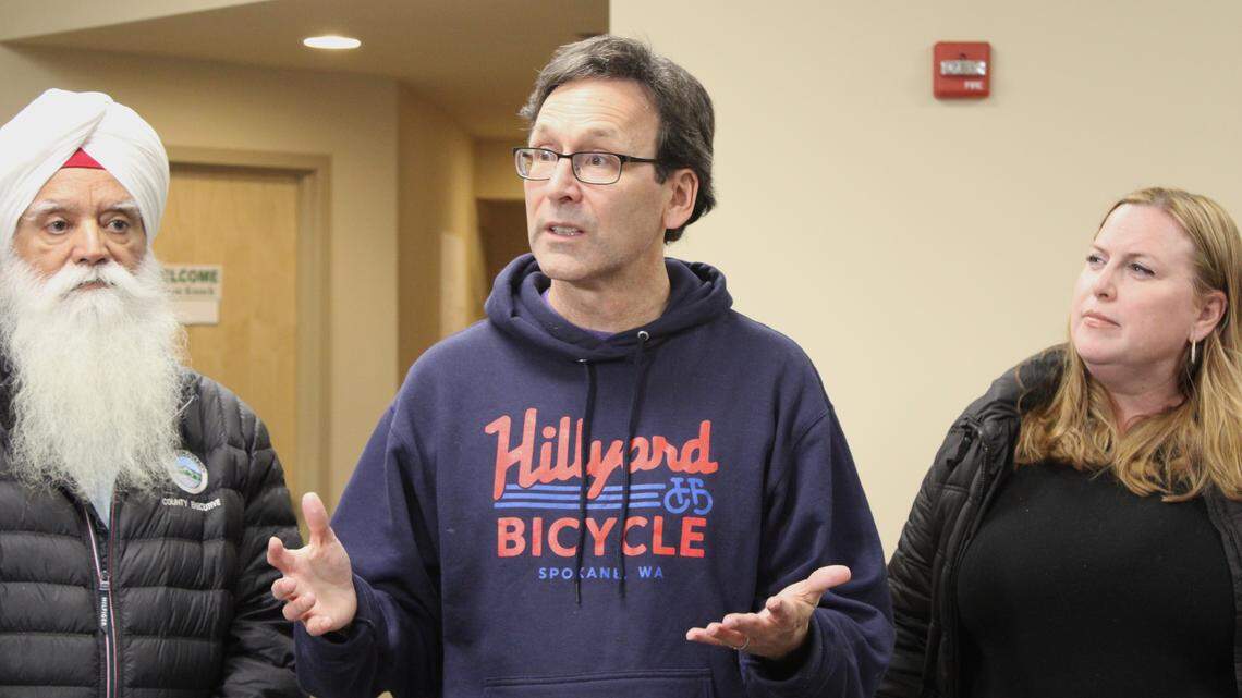 In Whatcom County, Gov. Ferguson talks flood damage, recovery with local leaders