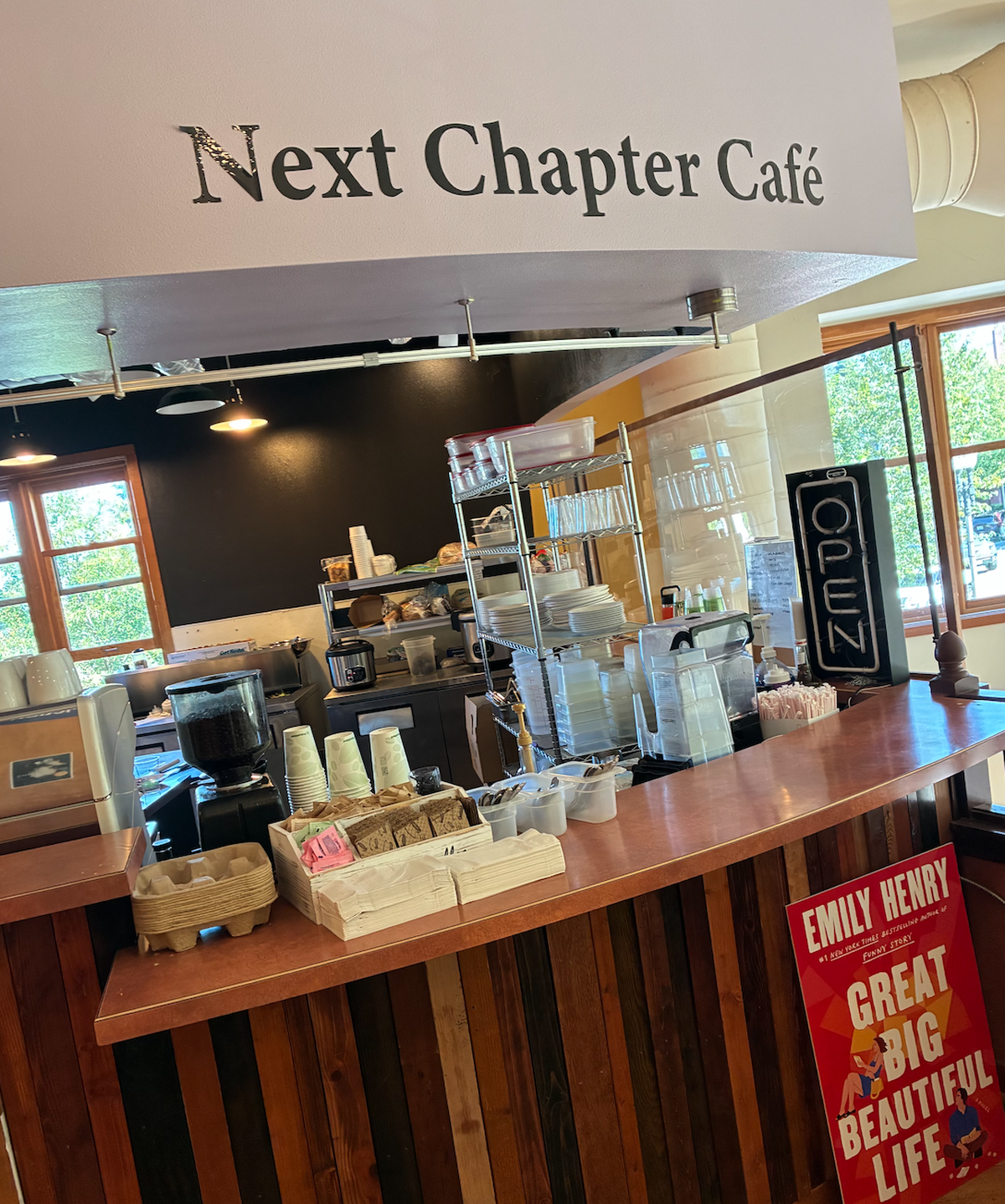 Next Chapter Cafe is located on the top floor of Village Books in Fairhaven.
