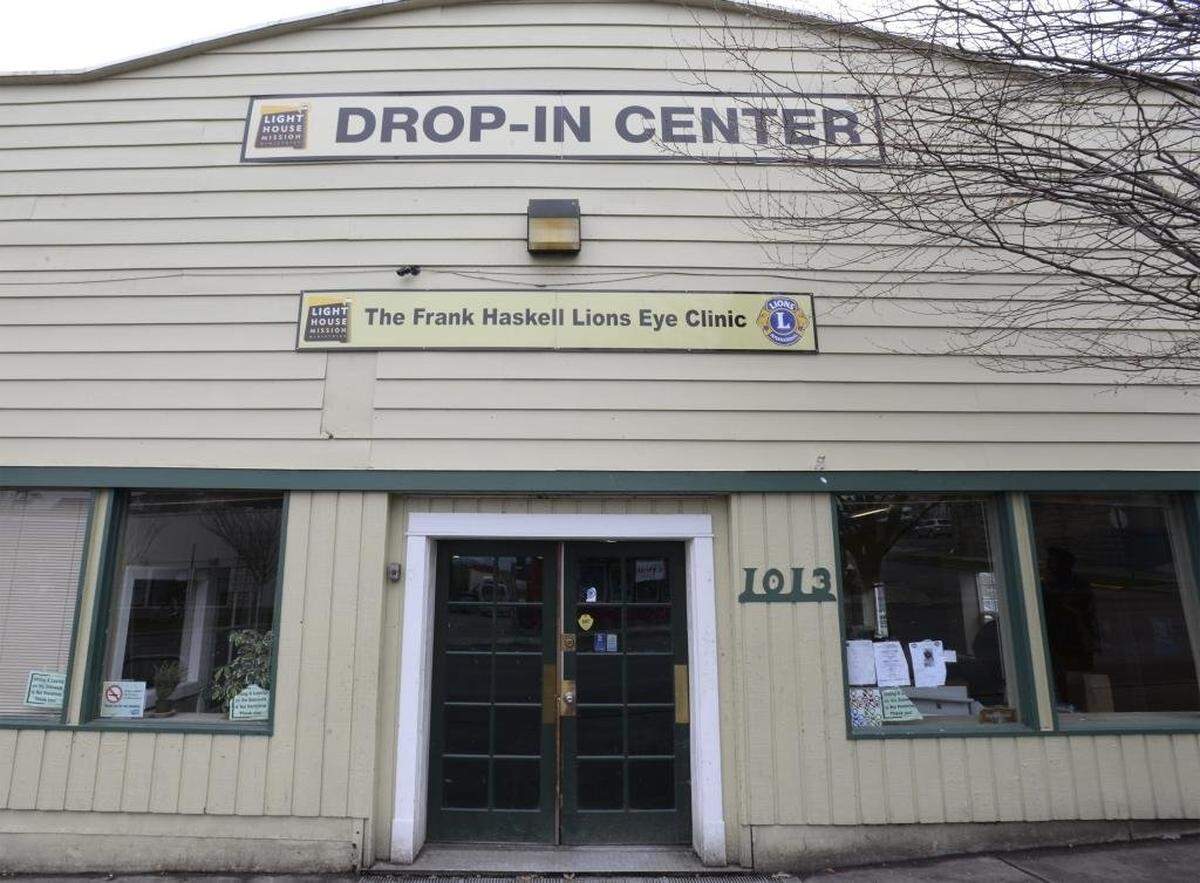The Lighthouse Mission’s Drop-In Center on West Holly Street in Bellingham in 2017.