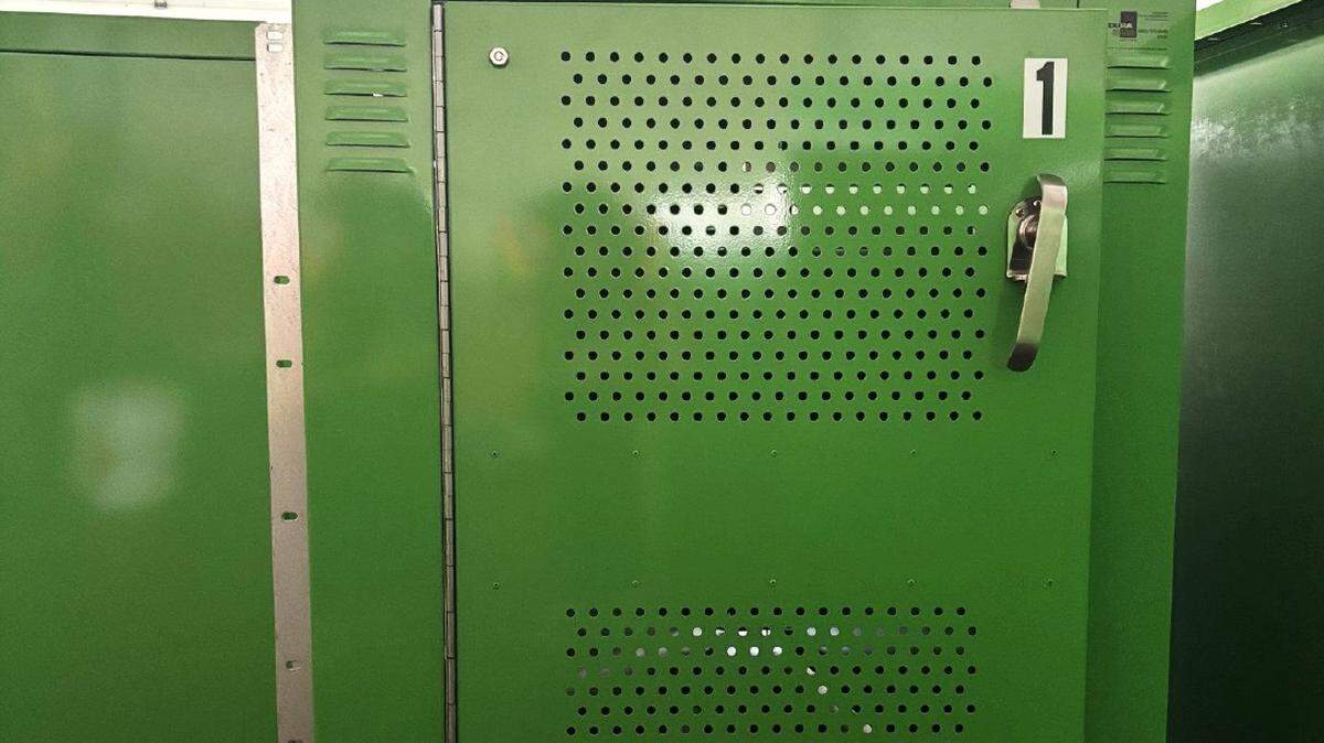 An example of a secure bicycle locker is shown in a city of Bellingham presentation.