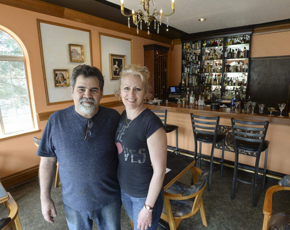 Sam and Nancy Hassan in their Bar Veneto, which they opened next to Milano’s restaurant in Glacier in 2017. The bar is also moving to Fairhaven in February.
