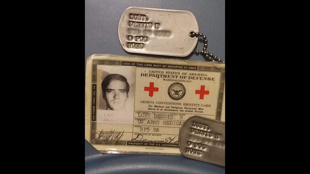 An Everson man who purchased an old military backpack at an estate sale last weekend is attempting to return the U.S. Army ID and dog tags he found inside to their rightful owner, Dennis H. Luby, or his family.