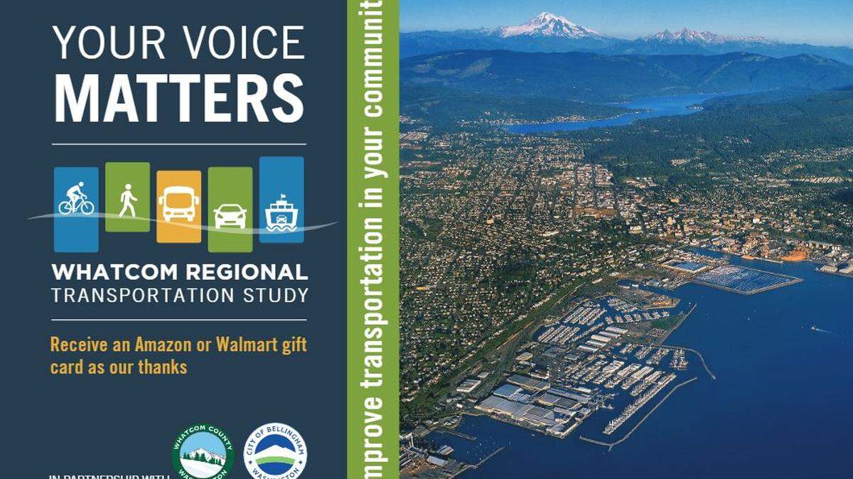 Whatcom Council of Governments is sending postcards to Whatcom County residents as part of its regional transportation study.