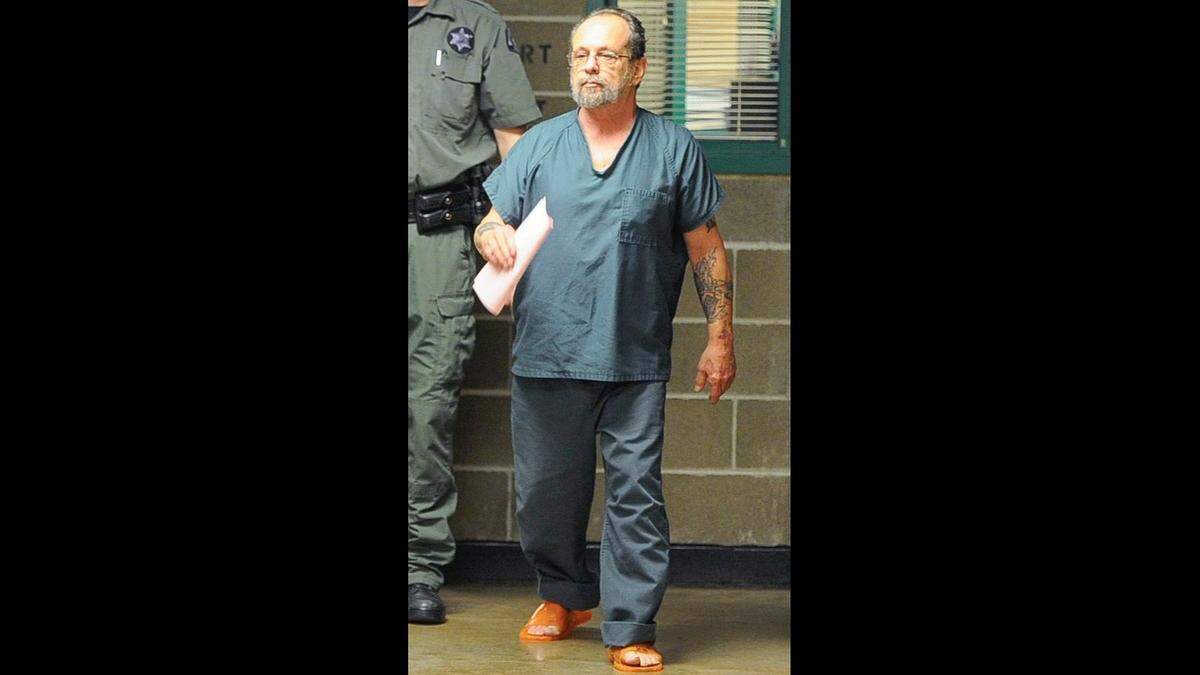 Charles Foster appears in the Whatcom County Superior Court at the Whatcom County Jail in Bellingham on March 9, 2015, shortly after his arrest. On July 16, 2015, he pleaded guilty to attempted murder for stabbing his wife at their Ferndale home.